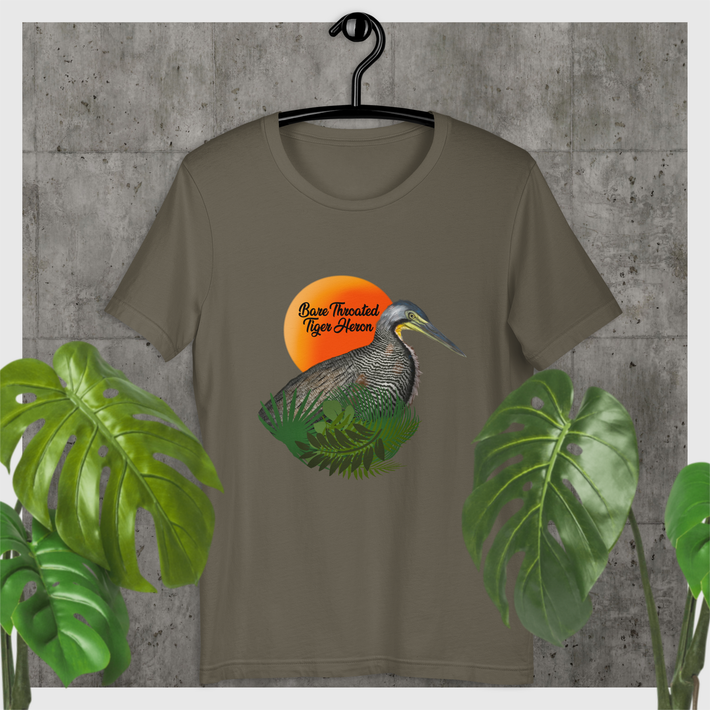 Bare Throated Tiger Heron - Men's  t-shirt