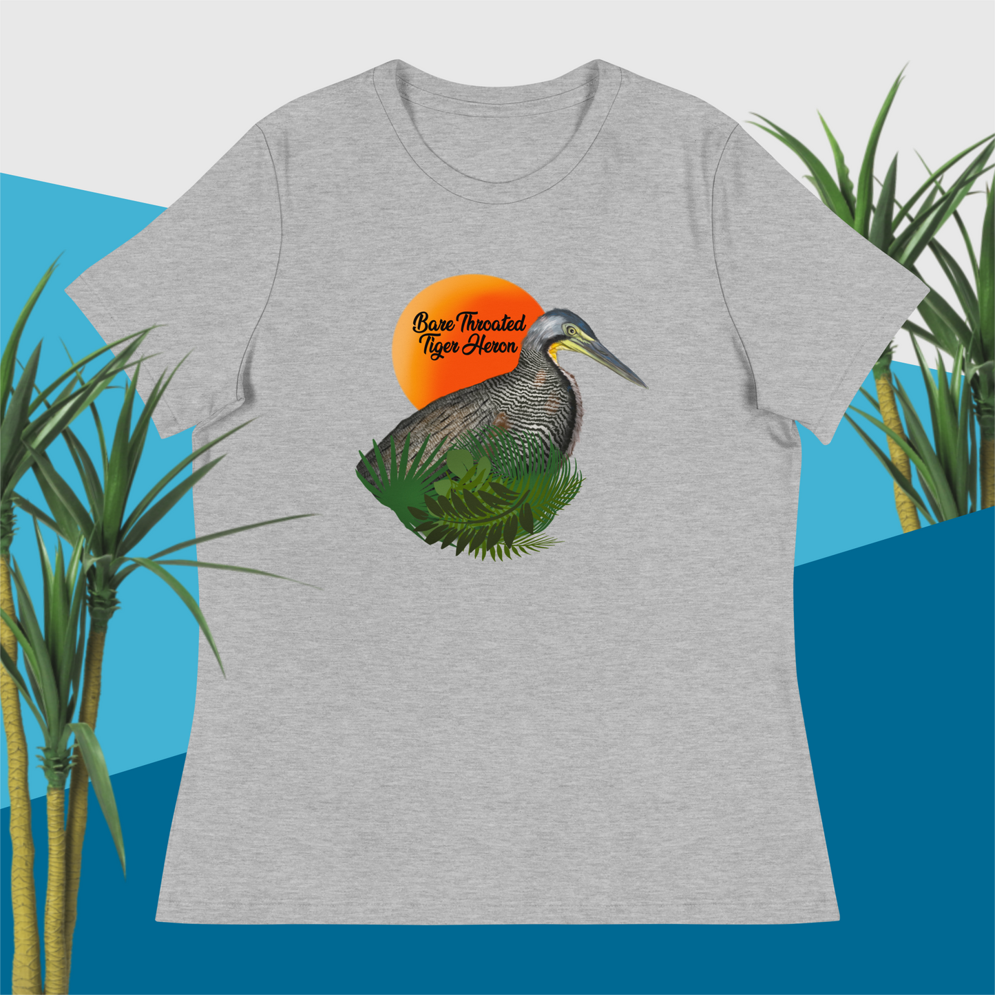 Bare Throated Tiger Heron - Women's Relaxed T-Shirt