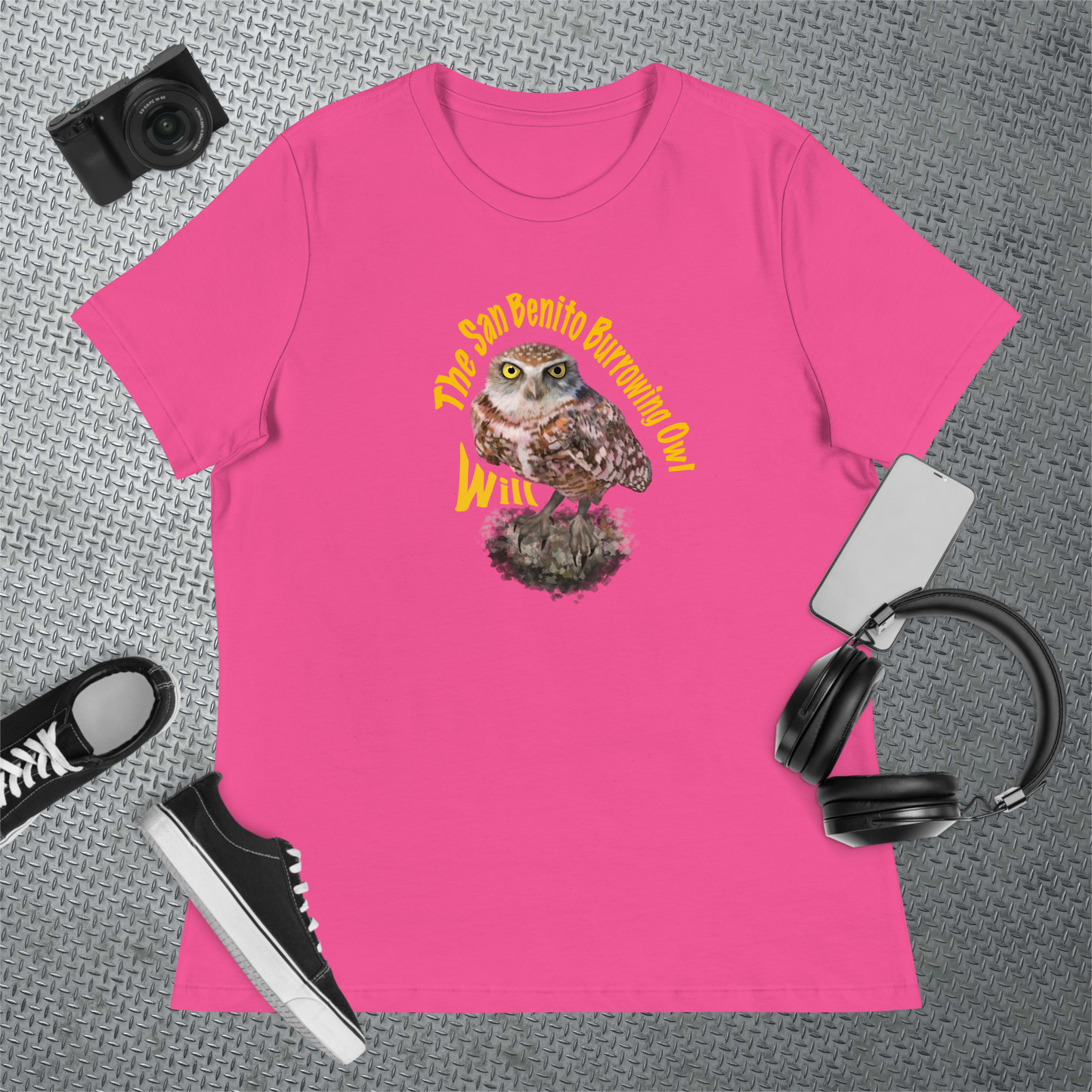 "Will" The San Benito Burrowing Owl - Women's Relaxed T-Shirt