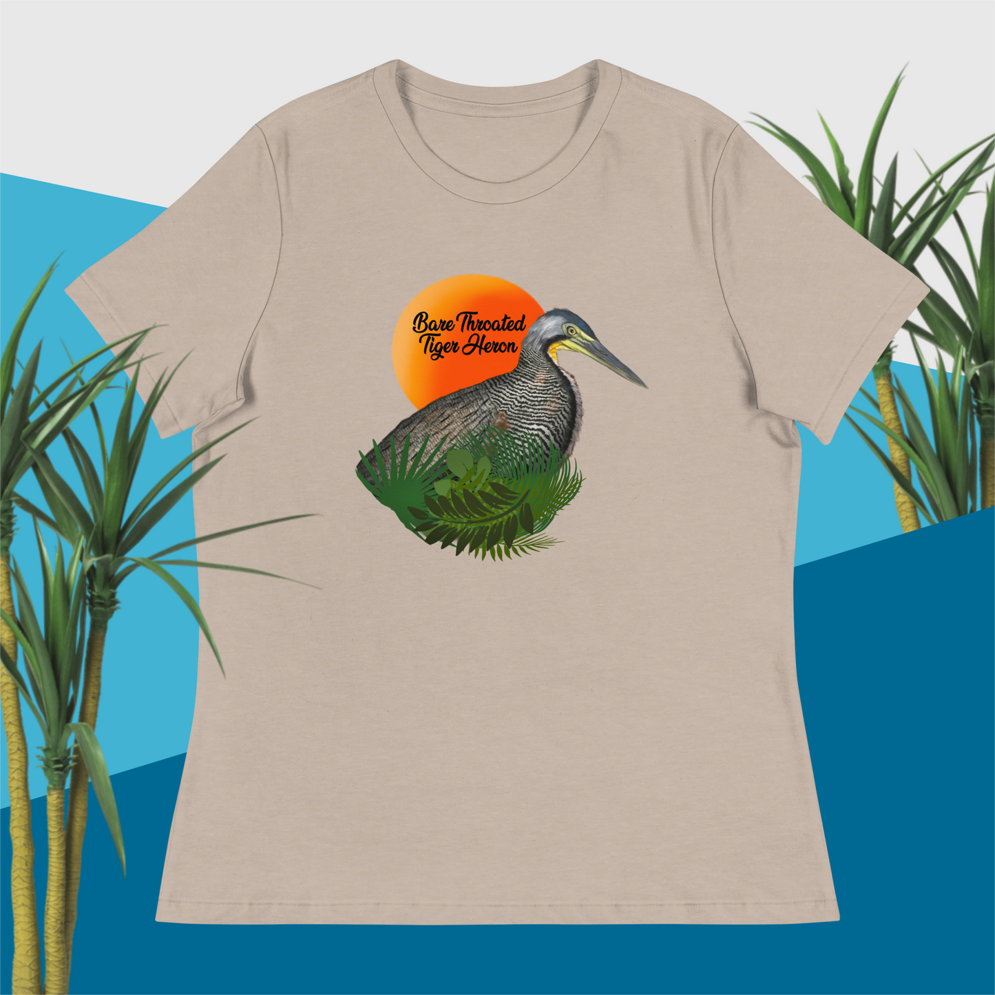 Bare Throated Tiger Heron - Women's Relaxed T-Shirt