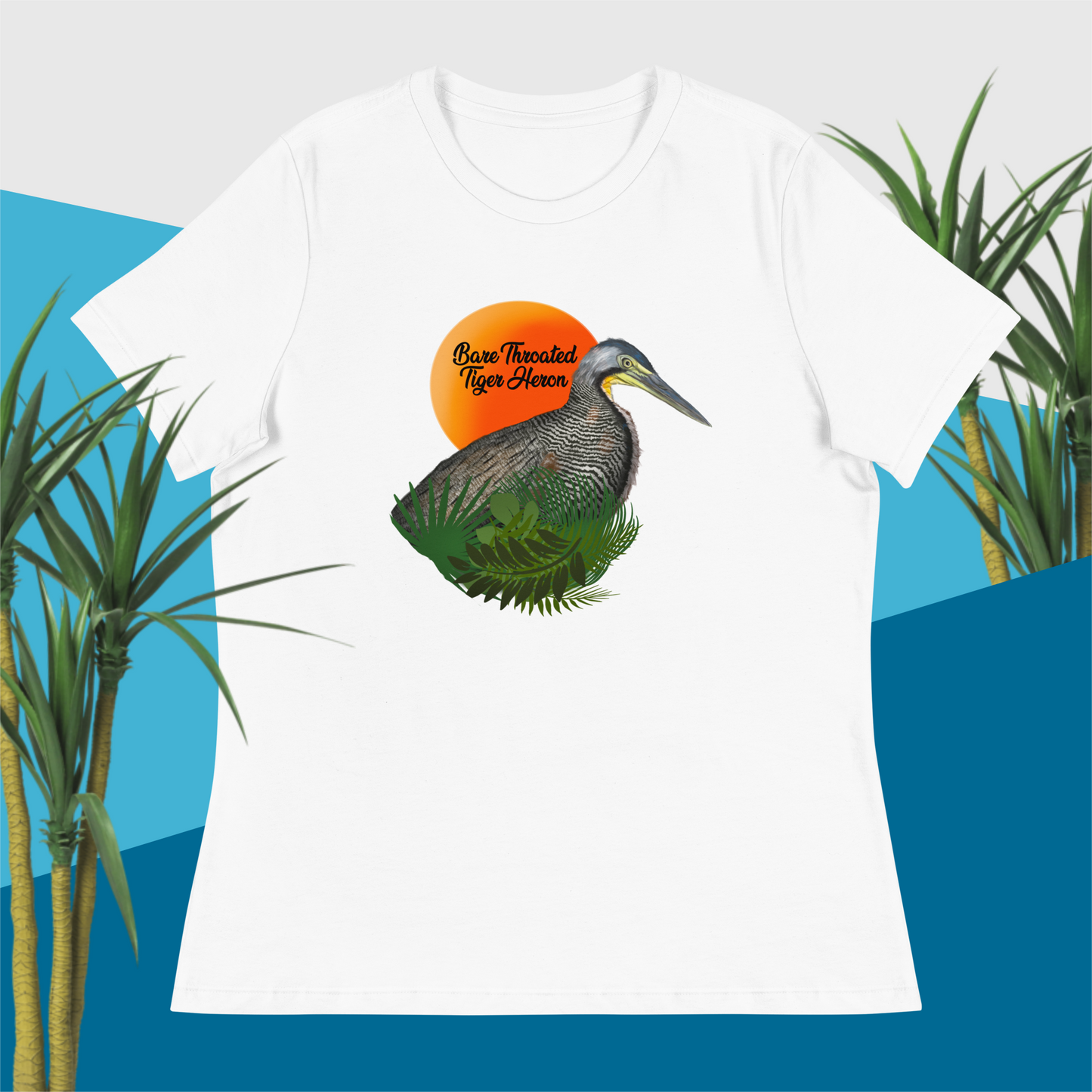 Bare Throated Tiger Heron - Women's Relaxed T-Shirt