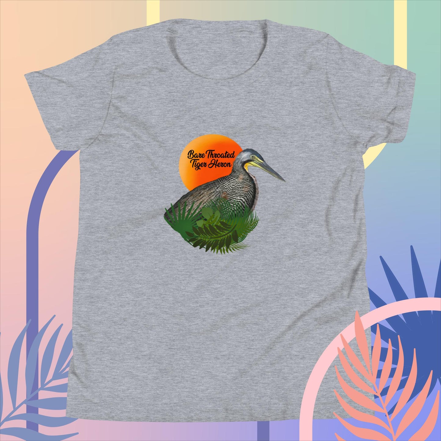 Bare Throated Tiger Heron - Youth Short Sleeve T-Shirt