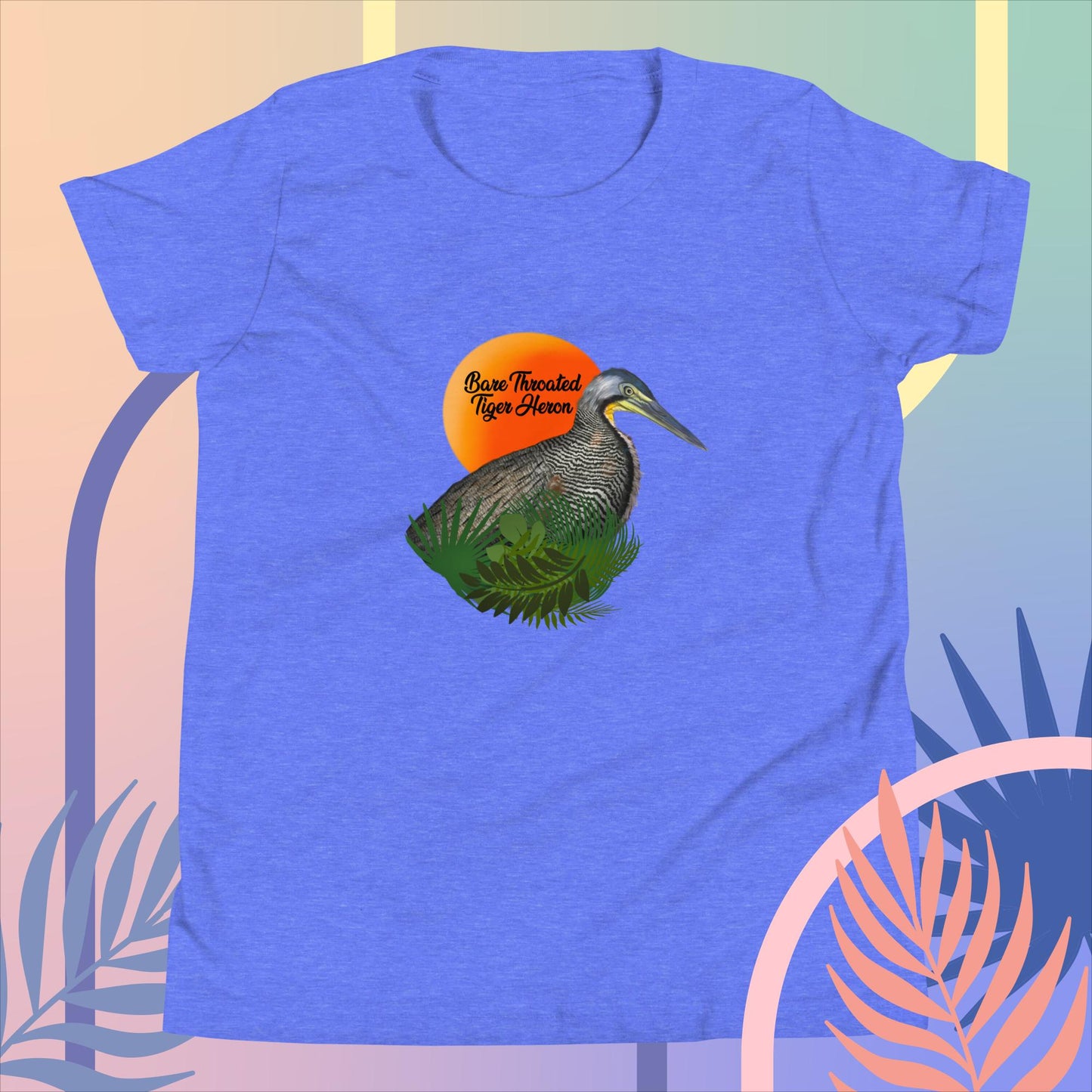 Bare Throated Tiger Heron - Youth Short Sleeve T-Shirt