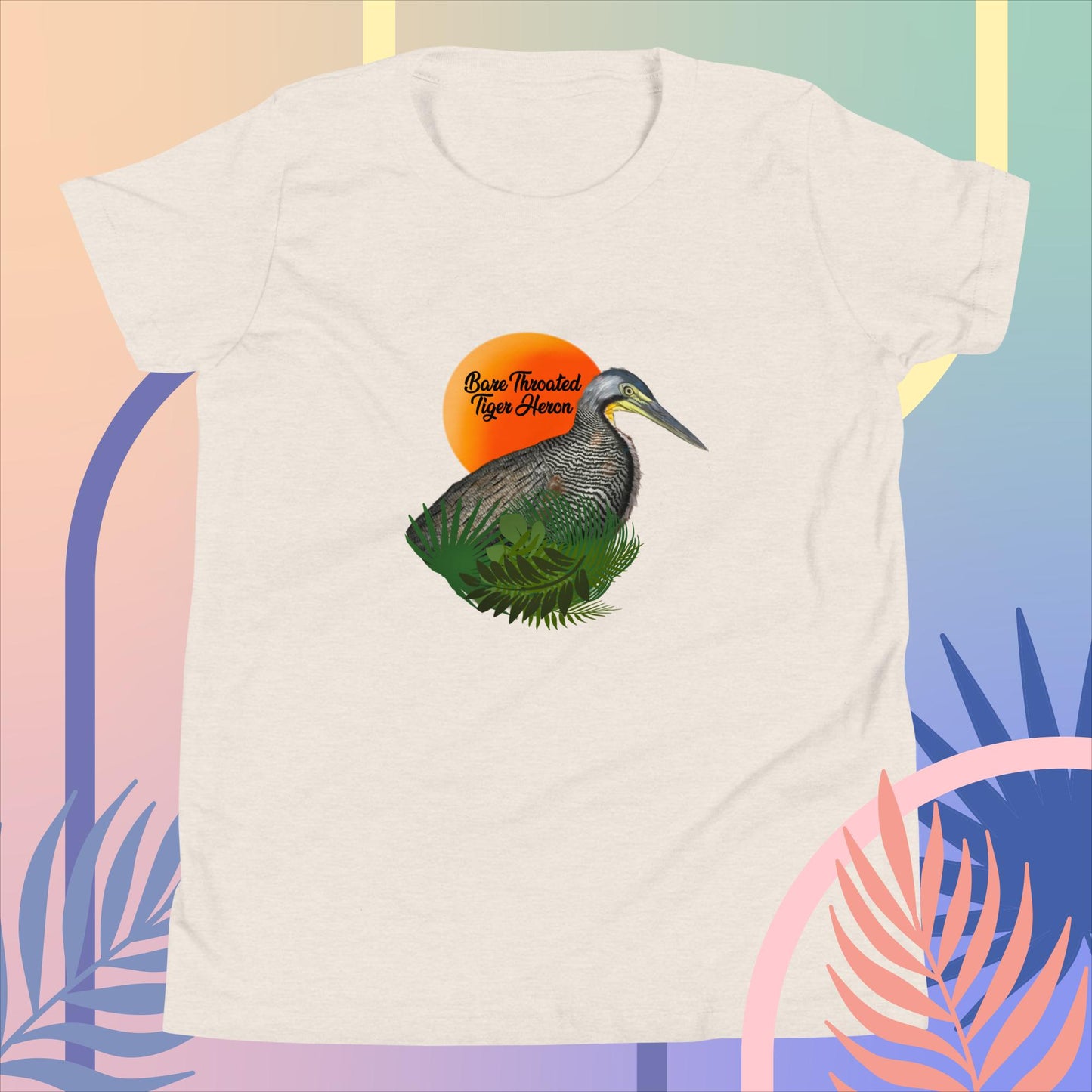 Bare Throated Tiger Heron - Youth Short Sleeve T-Shirt