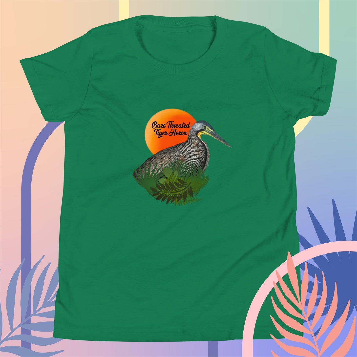 Bare Throated Tiger Heron - Youth Short Sleeve T-Shirt