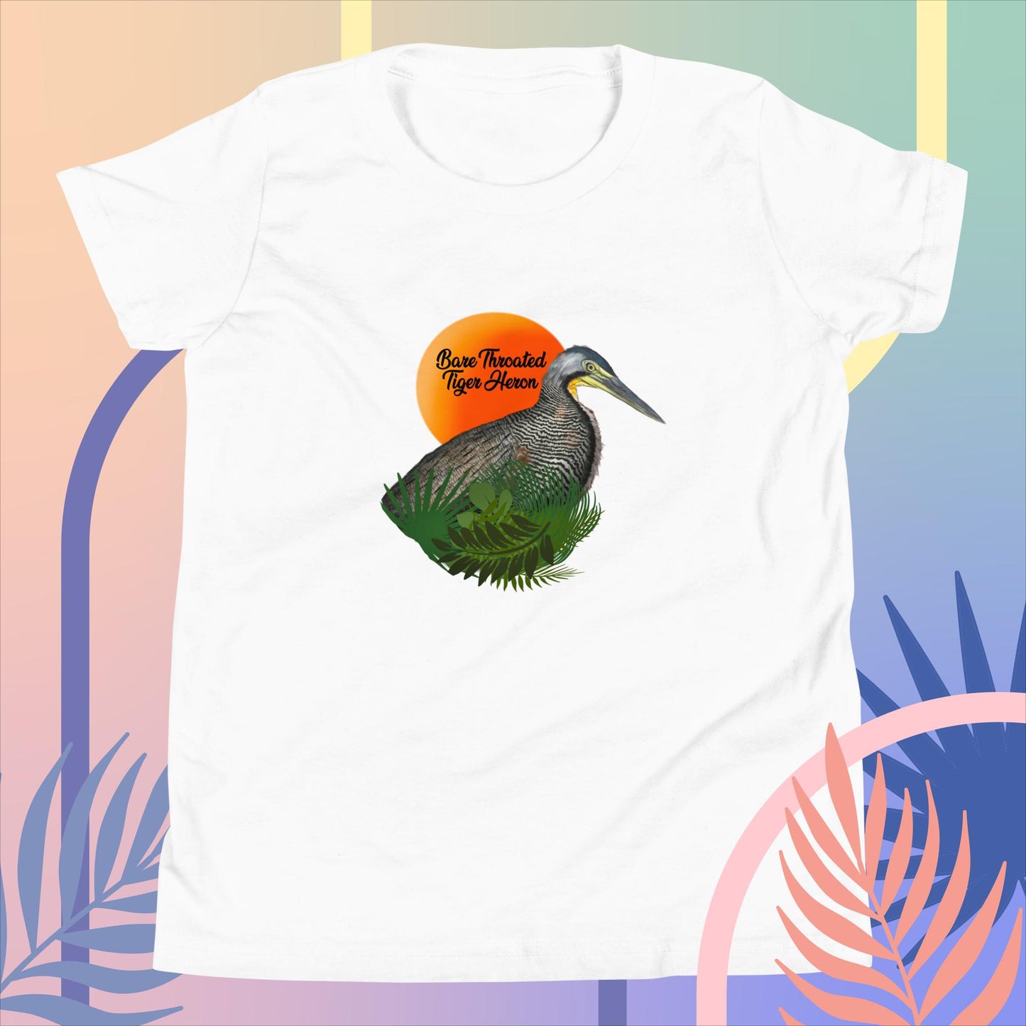 Bare Throated Tiger Heron - Youth Short Sleeve T-Shirt